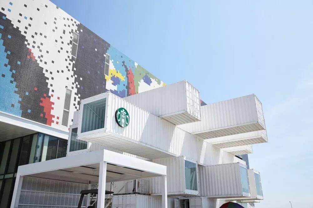 主题餐厅由隈研吾设计，星巴克在台湾的首家集装箱门店！